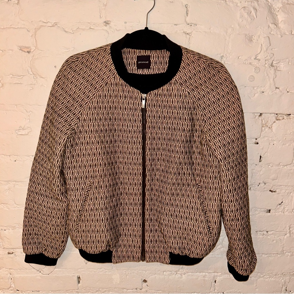 Textured Bomber Jacket